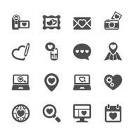 love and valentine icon set 8 vector eps10 N2