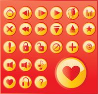 Media Icons Set N17