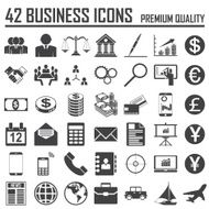 42 Business icons set Premium Quality