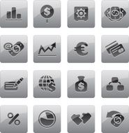 Finance - button icons set