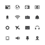 Smartphone function icons