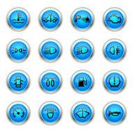 Blue Icons - Car Control Indicators N2