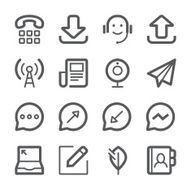 Communication icons set 2 N3