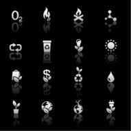 Environment icon set