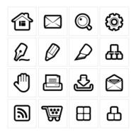 Internet website icons