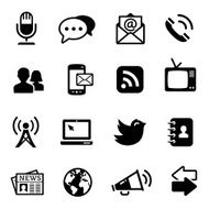 Communication icons set N13