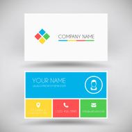 Modern business card template N22