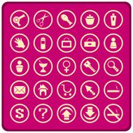 Hair Salon Icon Set