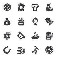 Casino Silhouette icons 1