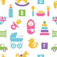 Newborn and toys background N2