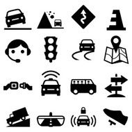 Road Icons - Black Series