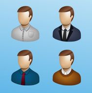 Business People Icon Set - Businessman 3D