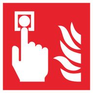 Fire safety sign FIRE ALARM CALL POINT