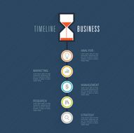 Business timeline infographic template Vector illustration N3