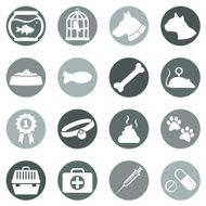 Vector Set of Pets Icons N6