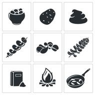 Potato Vector Icons Set