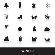 winter icons eps10