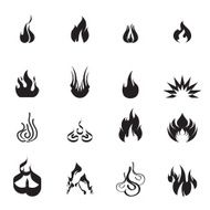 Fire Icon Set01 Black series - Chill Icons
