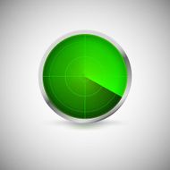 Radial screen of green color