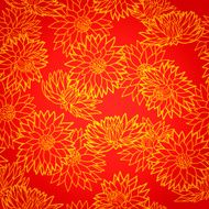 National chinese seamless pattern with chrysanthemum Chinese new year 2015