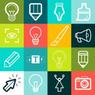 Vector graphic design symbols and signs