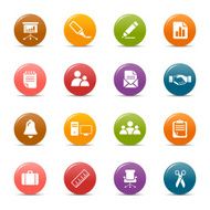 Colored dots - Office and Business icons 03