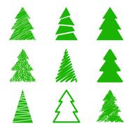 Set of Christmas Trees N4
