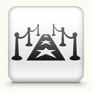 Square Button with Red Carpet