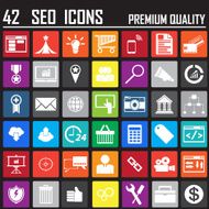 42 SEO Metro Icons Premium Quality