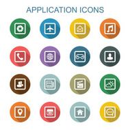 application long shadow icons N2