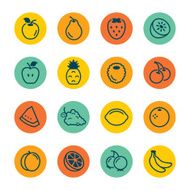 Fruit Circle Icons