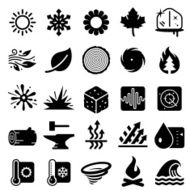 Earth Elements Icons - Black Series