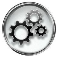 Tools icon grey isolated on white background