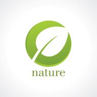 Abstract eco green shape nature concept N2