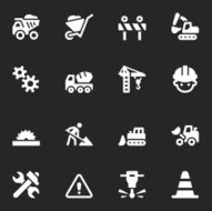 Construction Icons - White Series