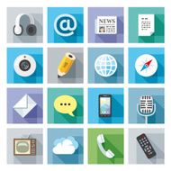 Modern flat icons Communication