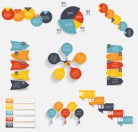 Collection of Infographic Templates for Business Vector Illustra N11