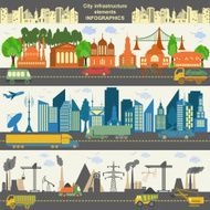 Set of modern city elements N3