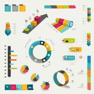 Collection of infographics elements N2