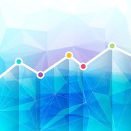 Abstract graph chart timeline background