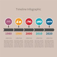 Timeline vector infographic