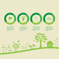 Ecological and save the world green