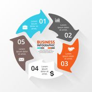 Circle arrows infographic Diagram graph