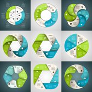 Business infographic diagram presentation 6 steps