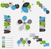 Collection of Infographic Templates for Business Vector Illustra N12