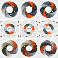 Vector circle infographic diagram presentation