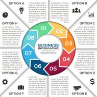 Vector circle arrows for business infographic N3