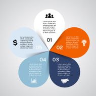Modern vector info graphic for business project N8