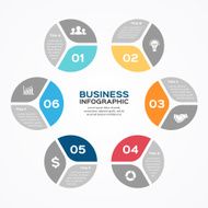 Modern vector info graphic for business project N10