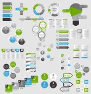 Collection of Infographic Templates for Business Vector Illustra N15
